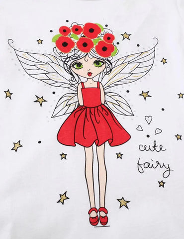 Butterfly Girl Printed Long Sleeve T-shirt - Mini Taylor