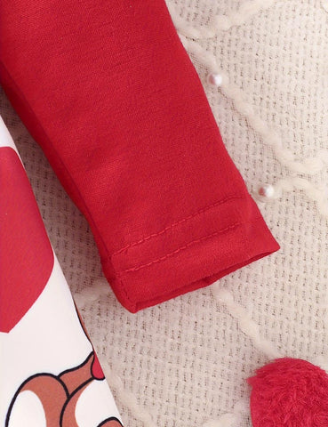 Valentine's Day Love Pattern Tulle Dress