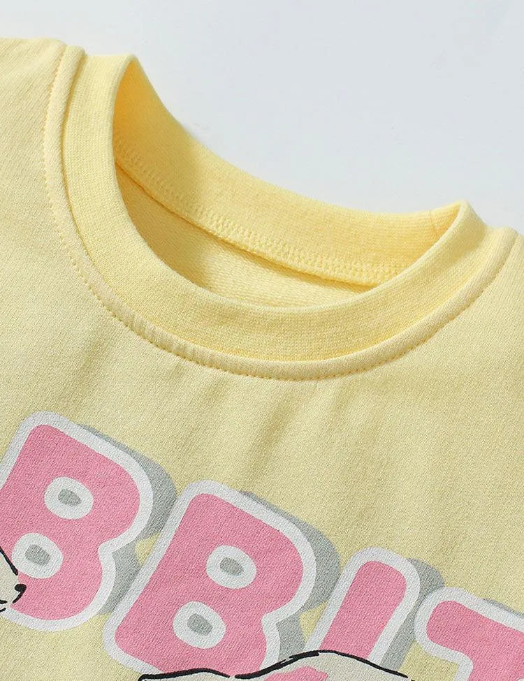 Cartoon Rabbit Printed Suit - Mini Taylor