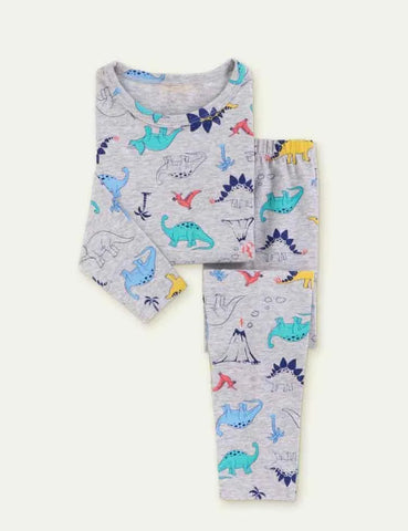 Cartoon Shark Printed Pajamas - Mini Taylor