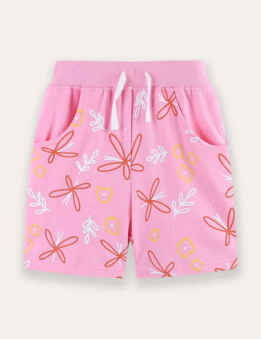 Conjunto de camiseta y pantalones cortos con estampado de medusas