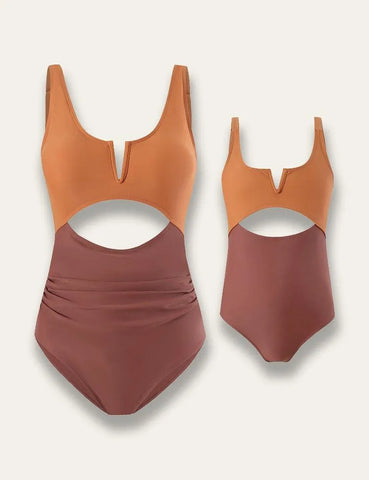 Color Block Family Matching Swim Suit - Mini Taylor