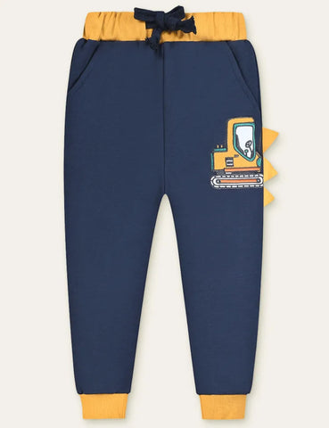 Color Cartoon Printed Sweatpants - Mini Taylor
