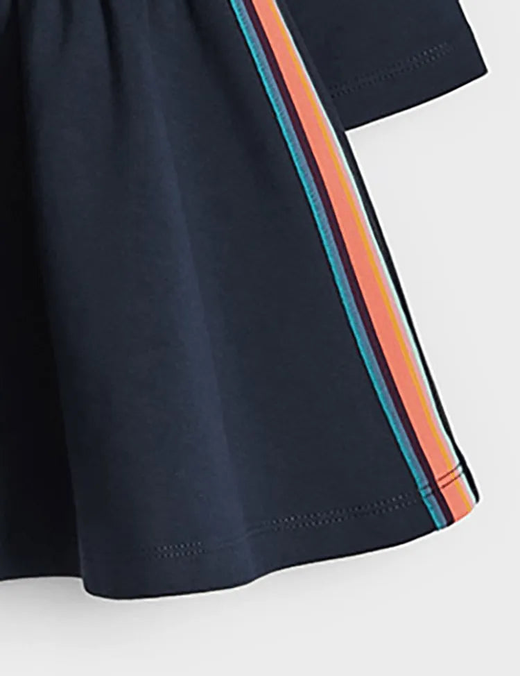 Colorful Zebra Applique Dress - Mini Taylor