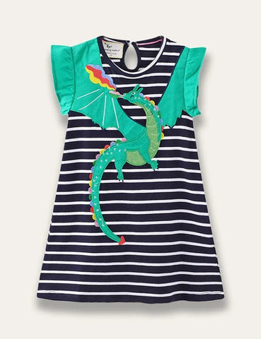 Cotton Appliqué Dress - Mini Taylor