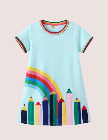 Cotton Appliqué Dress - Mini Taylor