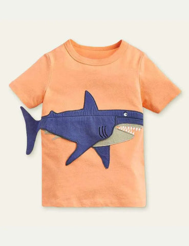 Cotton Appliqué T-shirt - Mini Taylor