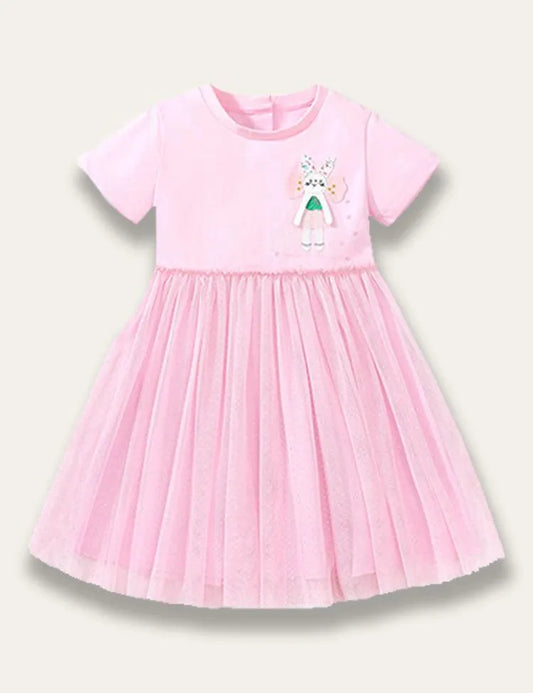 Cute Bunny Appliqué Dress - Mini Taylor