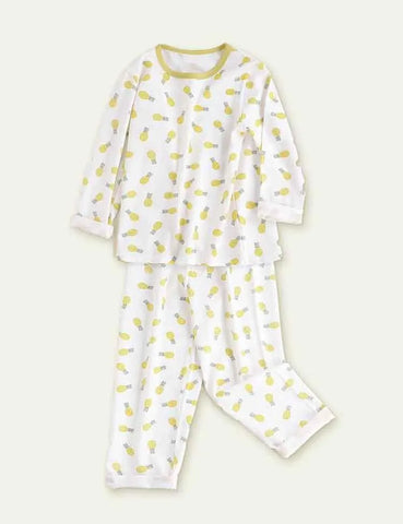 Cute Cartoon Printed Long-Sleeved Cotton pajamas - Mini Taylor