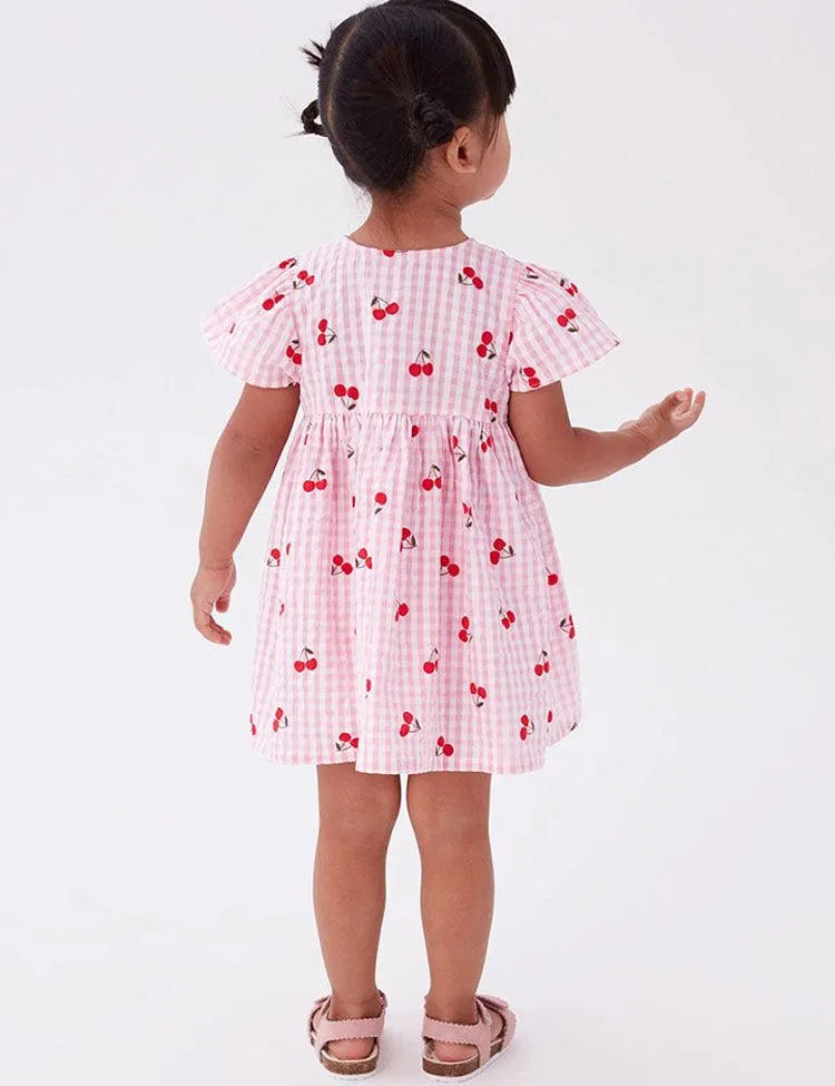 Cute Cherry Plaid Dress - Mini Taylor