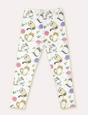 Cute Floral Animal Full Printed Leggings - Mini Taylor