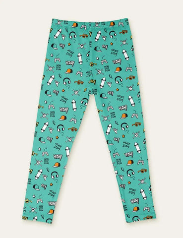 Cute Floral Animal Full Printed Leggings - Mini Taylor