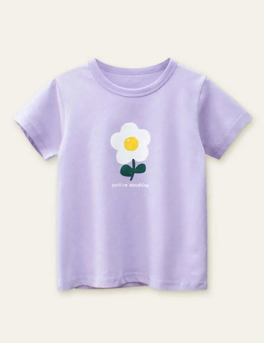 Cute Flowers Printed T-shirt - Mini Taylor
