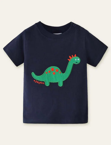 Dinosaur Appliqué T-shirt - Mini Taylor