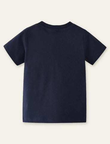 Dinosaur Appliqué T-shirt - Mini Taylor