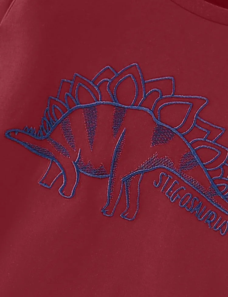 Dinosaur Embroidered Long Sleeve T-shirt - Mini Taylor