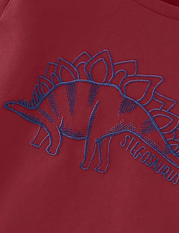 Dinosaur Embroidered Long Sleeve T-shirt - Mini Taylor
