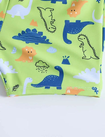 Dinosaur Full Printed Swimming Shorts - Mini Taylor