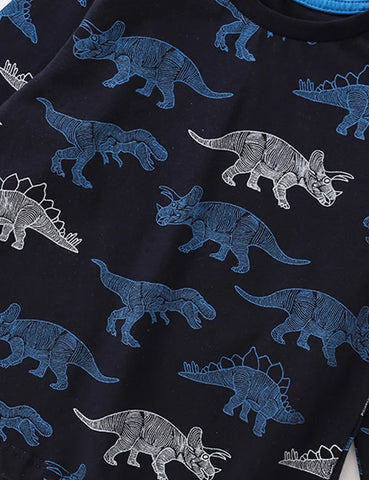 Dinosaur Printed Long-Sleeved T-shirt - Mini Taylor