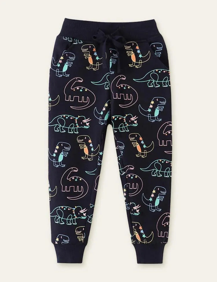 Dinosaur Printed Sweatpants - Mini Taylor