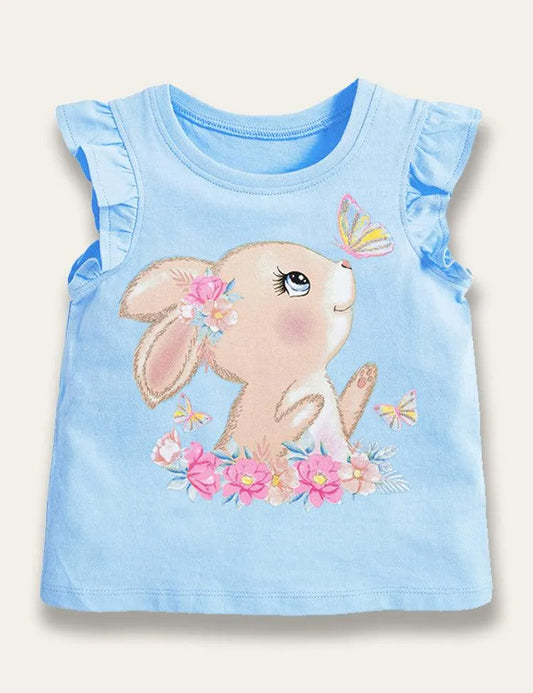 Easter Cute Bunny Print Top - Mini Taylor