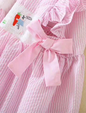 Easter Cute Embroidered Bunny Dress - Mini Taylor