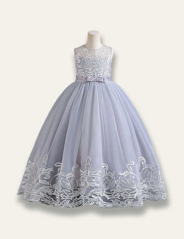 Elegant Princess Floral Tulle Party Dress - Mini Taylor