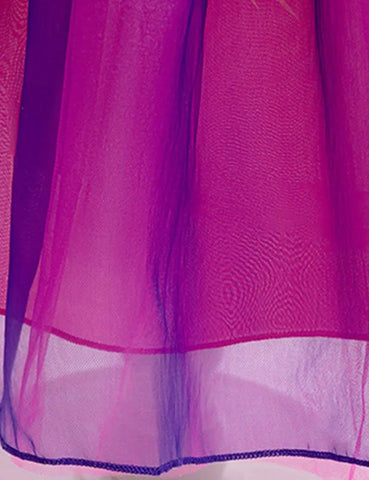 Feather Printed Tulle Party Dress - Mini Taylor