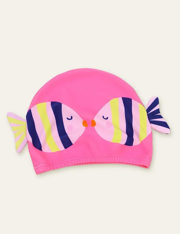 Fish Cute Printed Swimsuit + Swimming Cap - Mini Taylor