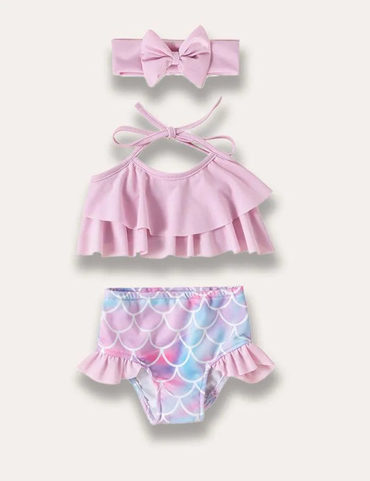 Fish Scale Split Swimsuit - Mini Taylor