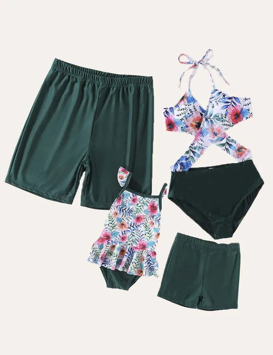 Floral Family Matching Swim Suit - Mini Taylor