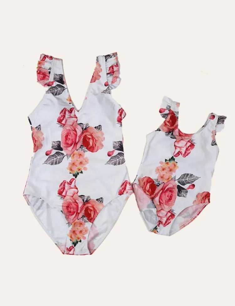 Floral Family Matching Swim Suit - Mini Taylor