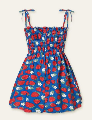 Floral Fruit Full Printed Dress - Mini Taylor