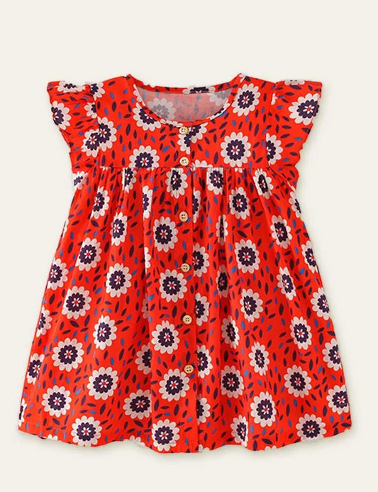 Floral Printed Dress - Mini Taylor