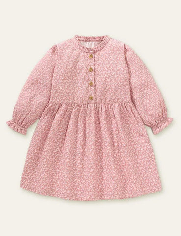 Floral Printed Long Sleeve Dress - Mini Taylor