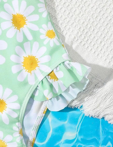 Flower Printed Sweet Swimsuit - Mini Taylor
