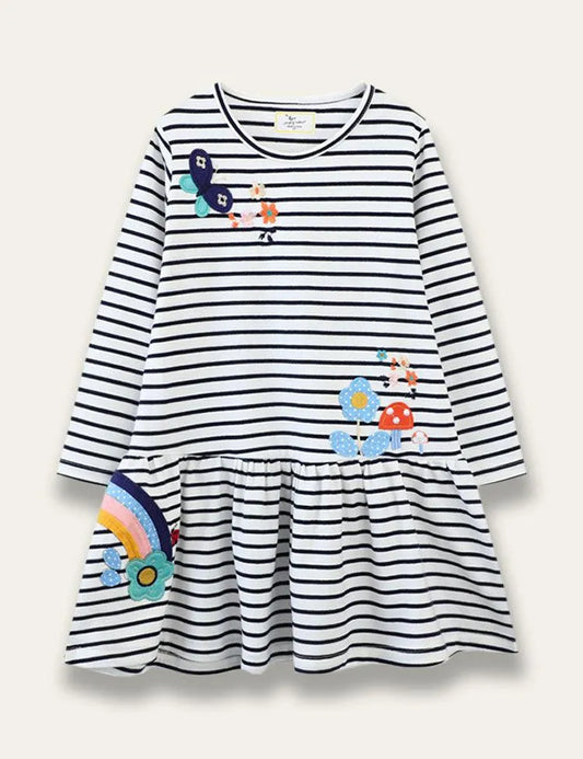 Forest Butterfly Appliqué Dress - Mini Taylor