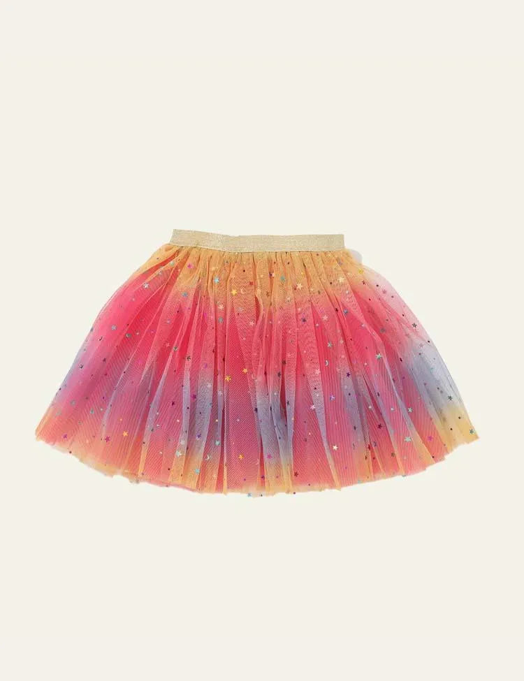 Free Today Only - Rainbow Star Mesh Skirt - Mini Taylor