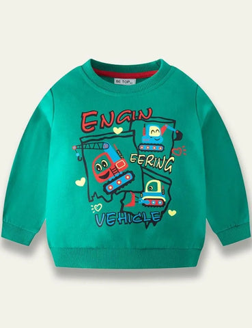 Handsome Vehicle Sweatshirt - Mini Taylor