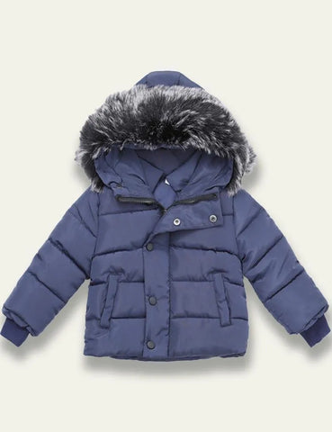 Hooded Pocket Cotton Coat - Mini Taylor
