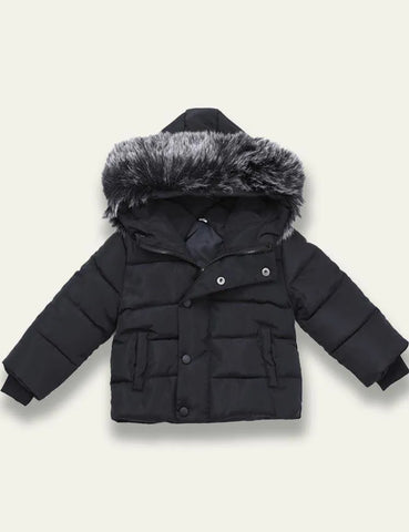 Hooded Pocket Cotton Coat - Mini Taylor