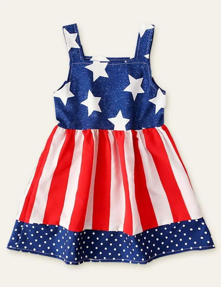 Independence Day Striped Sleeveless Dress - Mini Taylor