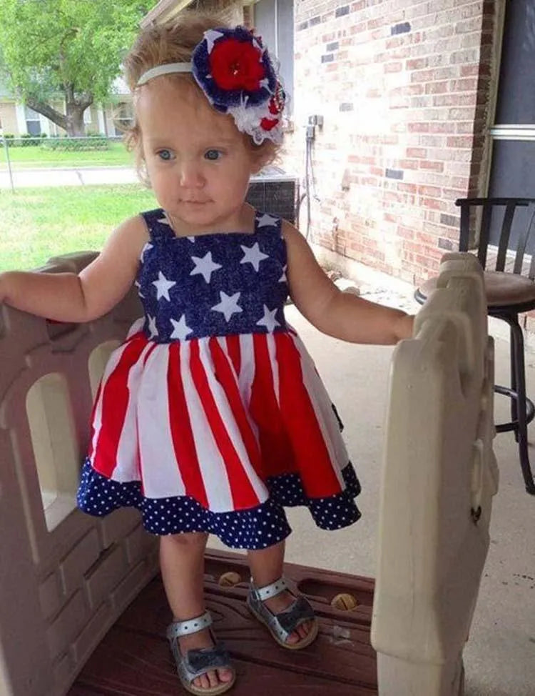 Independence Day Striped Sleeveless Dress - Mini Taylor