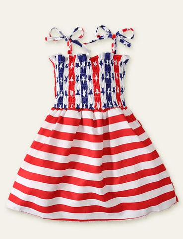 Independence Day Striped Sleeveless Dress - Mini Taylor