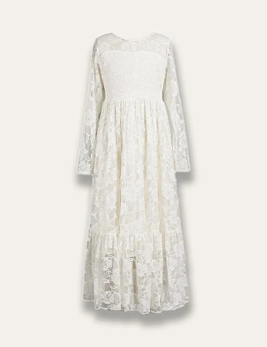 Lace Embroidered Party Dress - Mini Taylor