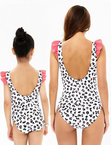 Leopard Print Family Matching Swimsuit - Mini Taylor