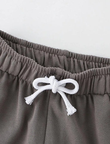 Letter Printed Pocket Shorts - Mini Taylor