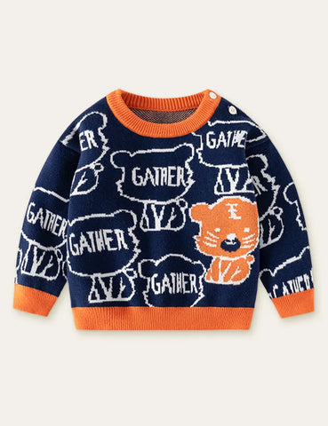 Little Dinosaur for Listening to Music Sweater - Mini Taylor