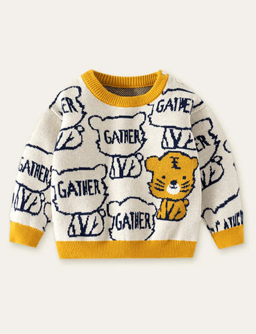 Little Dinosaur for Listening to Music Sweater - Mini Taylor