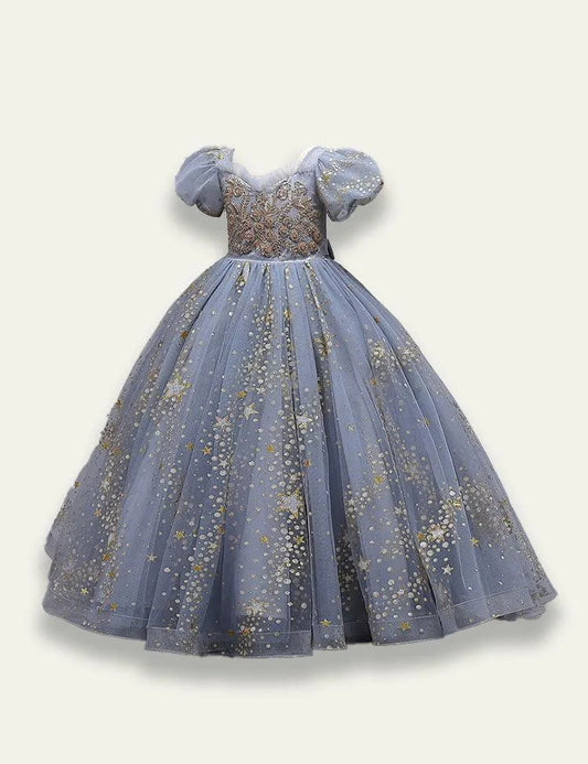 Long Sequin Mesh Party Dress - Mini Taylor